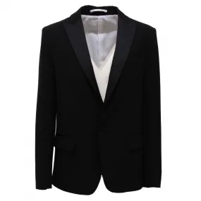 5983AB giacca bimbo BOY DSQUARED2 black wool jacket