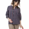 Blusa premaman fantasia geometrica