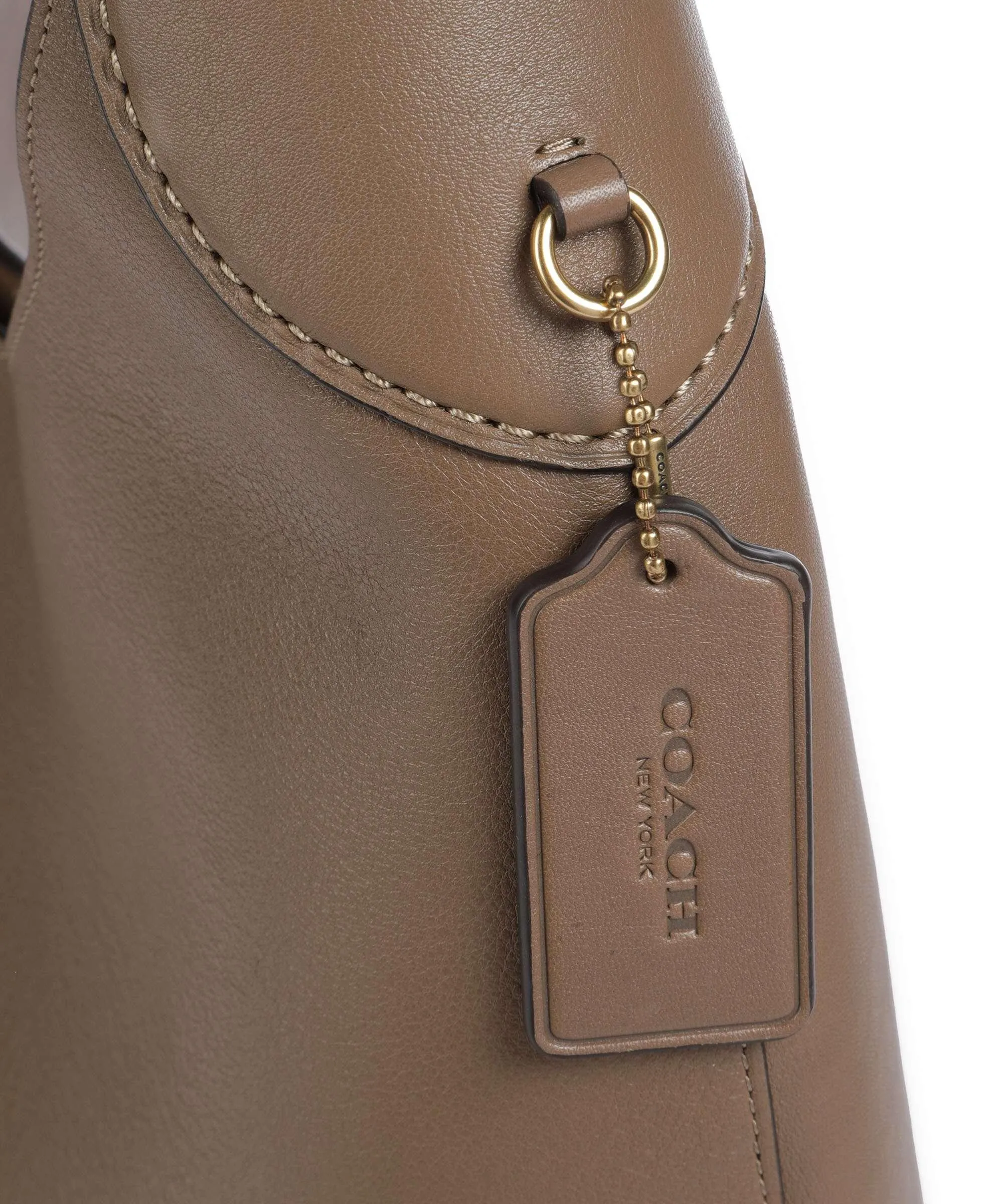  Coach Brooklyn 39 Borsa hobo pelle granulata marrone  