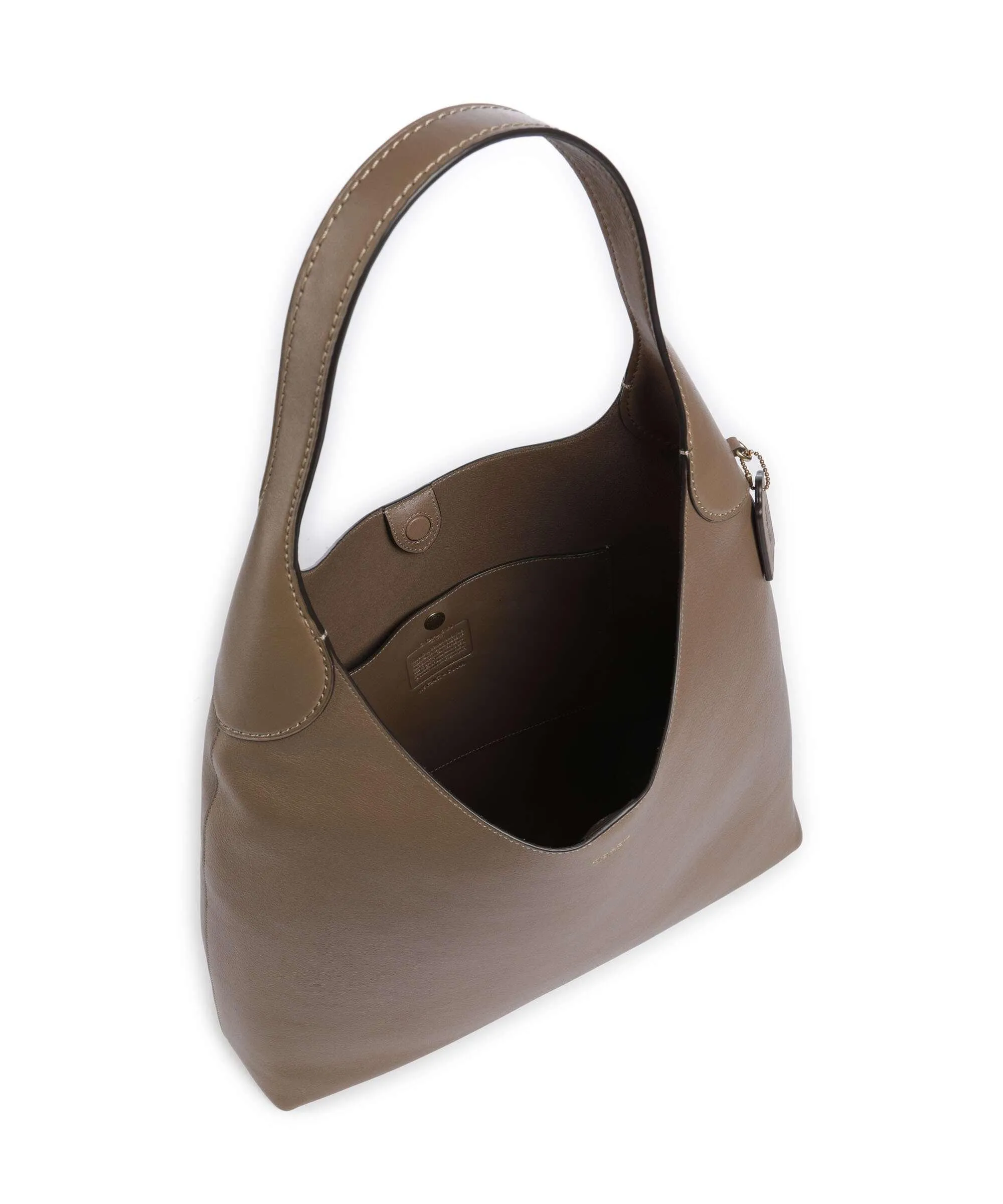  Coach Brooklyn 39 Borsa hobo pelle granulata marrone  