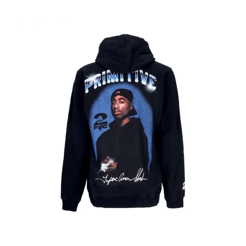 felpa cappuccio uomo shine ii hoodie x 2pac BLACK