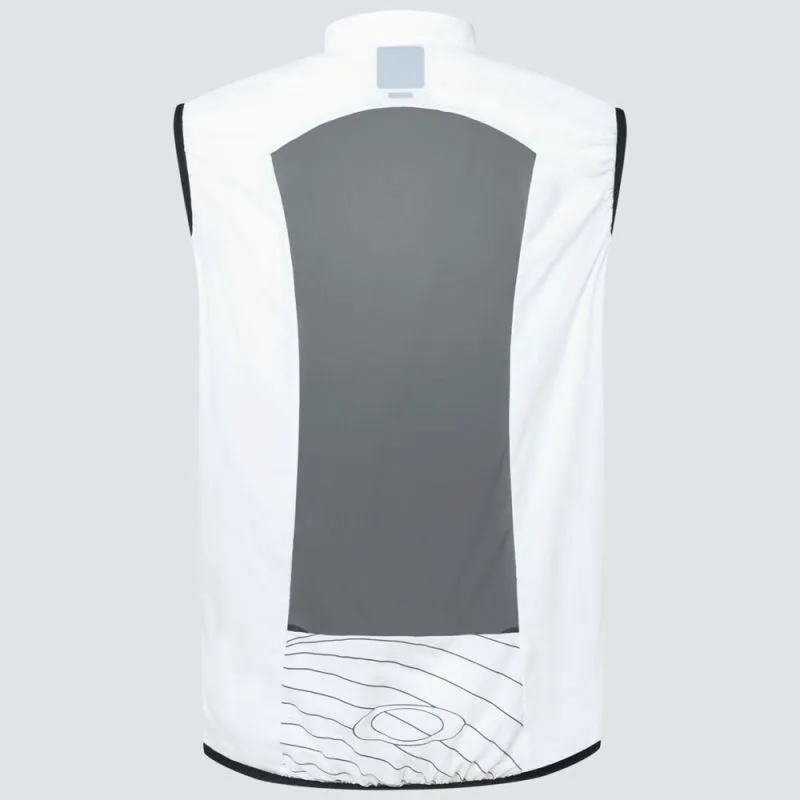 Giacca da bici senza maniche Oakley ENDURANCE PKBL WIND VEST (Bianco)