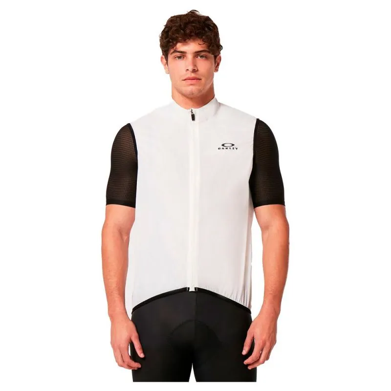 Giacca da bici senza maniche Oakley ENDURANCE PKBL WIND VEST (Bianco)