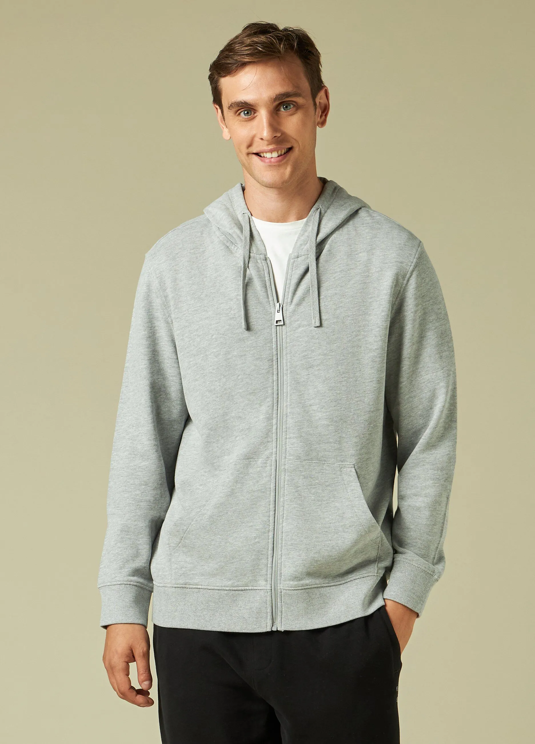 HOLISTIC  Felpa full zip con cappuccio uomo