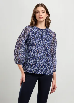 IWIE  Blusa chiffon con stampa donna