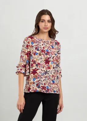 IWIE  Blusa crêpe con stampa donna 