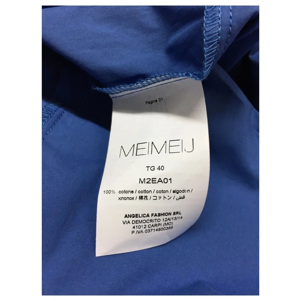 MEIMEIJ blusa donna art M2EA01 100% cotone MADE IN ITALY