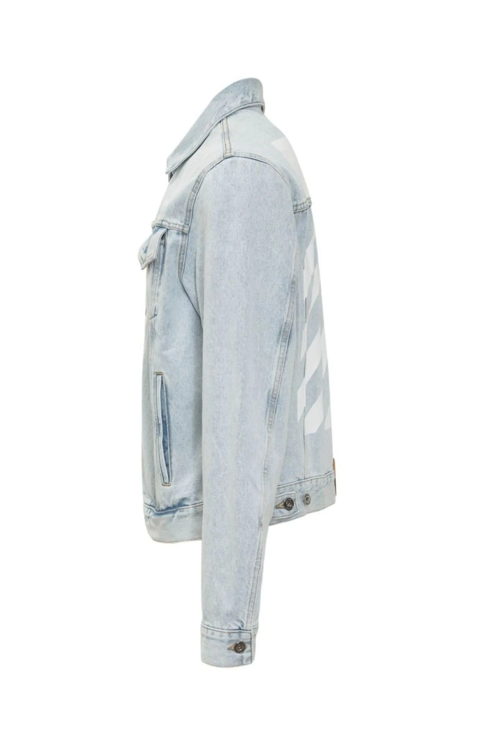 Off White Giacca In Denim Con Stampa