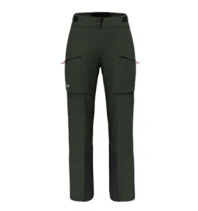 Pantaloni da sci da donna Salewa SELLA 3L PTX (oliva scuro)