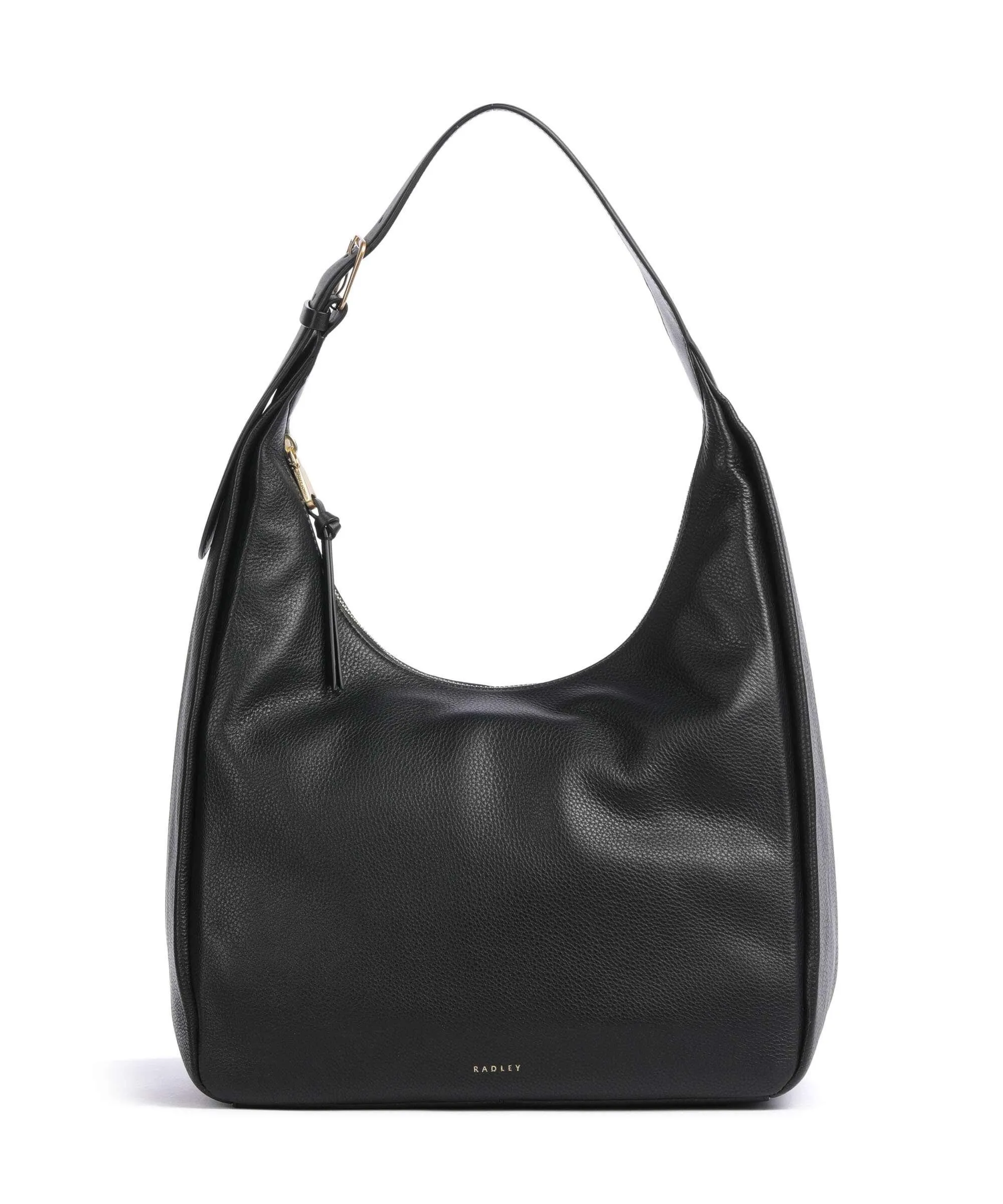  Radley London Earl Street Borsa hobo pelle di vacchetta grana nero  