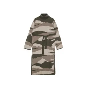 vestito donna olen camo dress